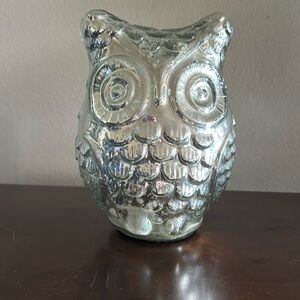 West Elm mercury glass owl. 7”tall 5” wide. Perfect condition
